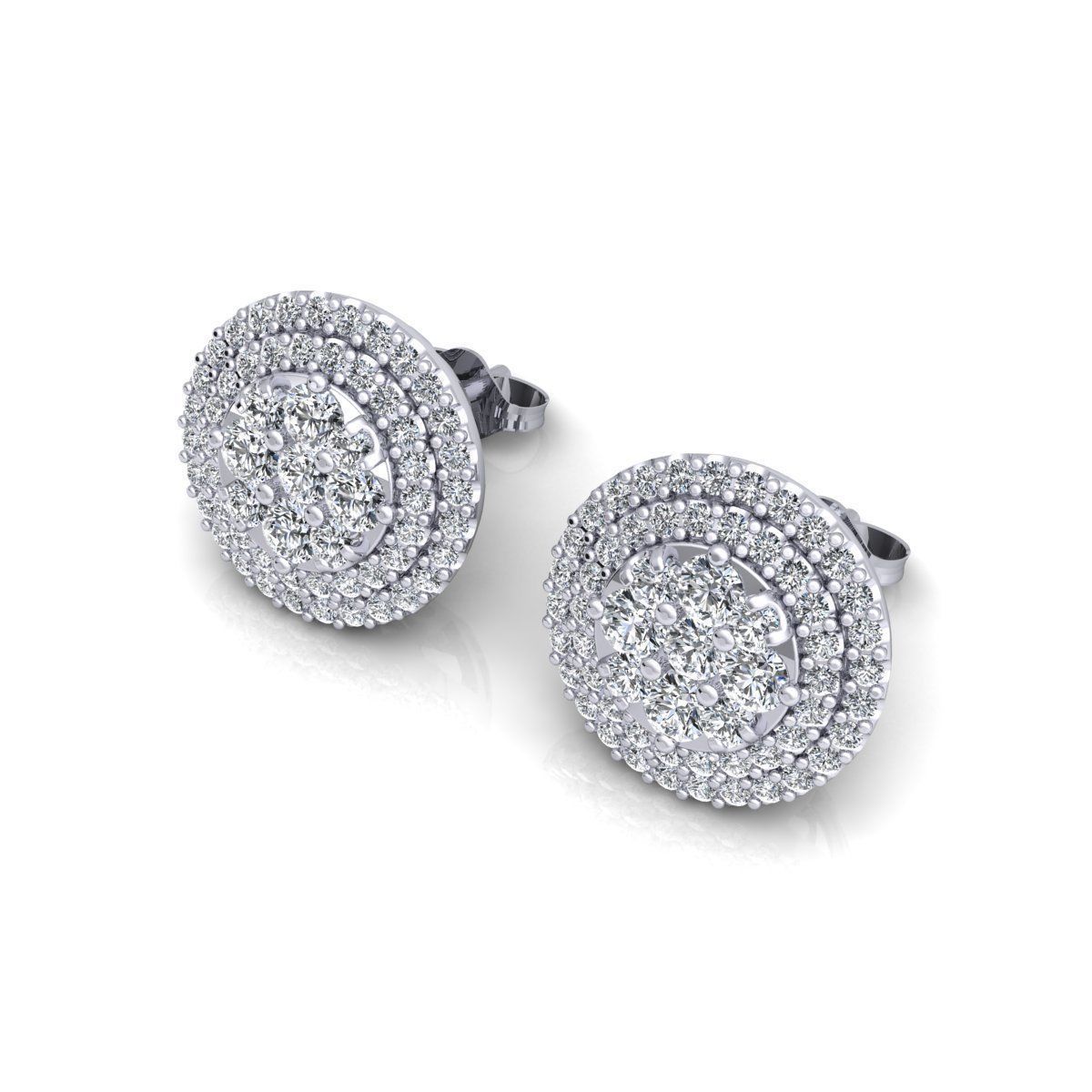Adam Designer American Diamond Stud Earring For Women And Girls - 04
