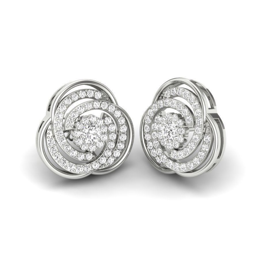 Adam Designer American Diamond Stud Earring For Women And Girls - 03