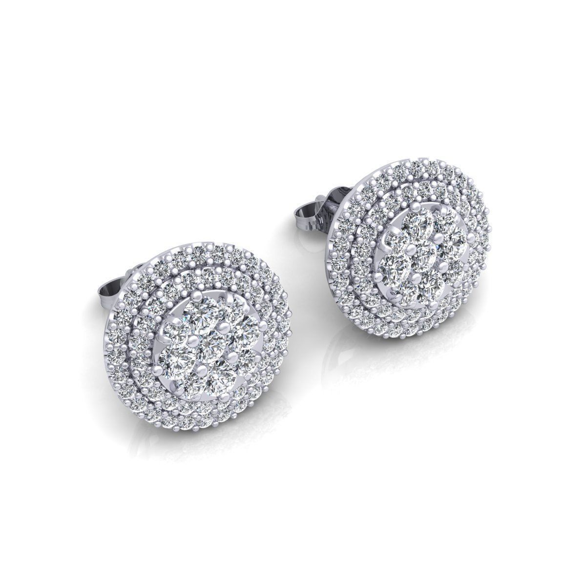 Adam Designer American Diamond Stud Earring For Women And Girls - 04