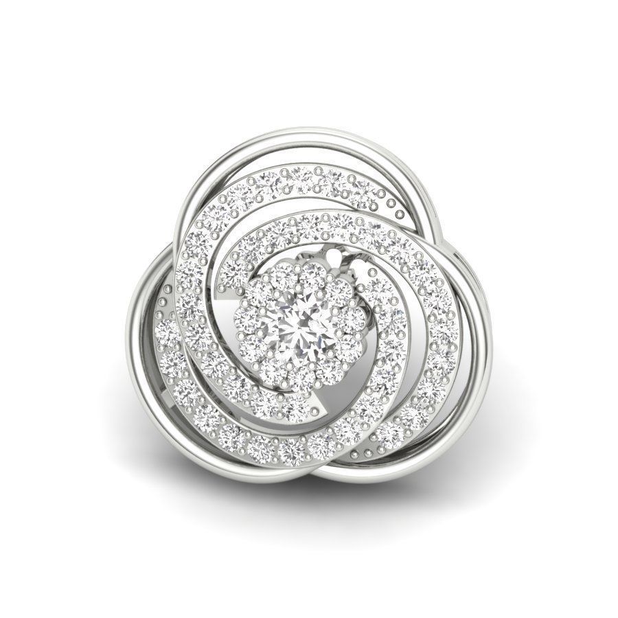 Adam Designer American Diamond Stud Earring For Women And Girls - 03