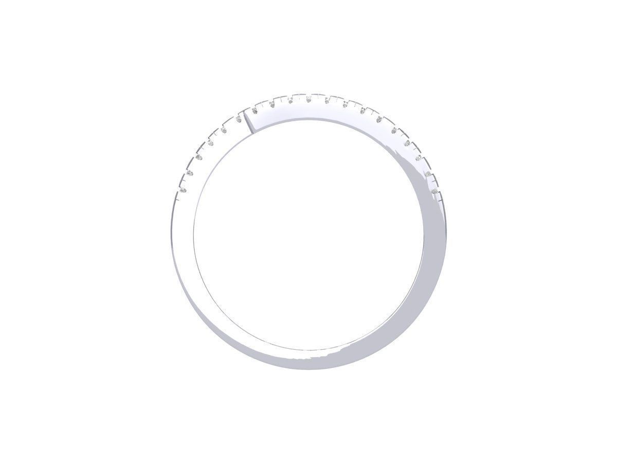 Adam Silver American Diamond Toe Ring