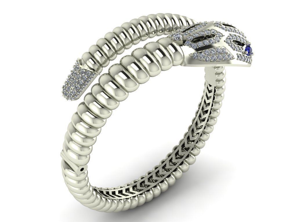 Adam American Diamond Adorned Silver Bracelet - 01