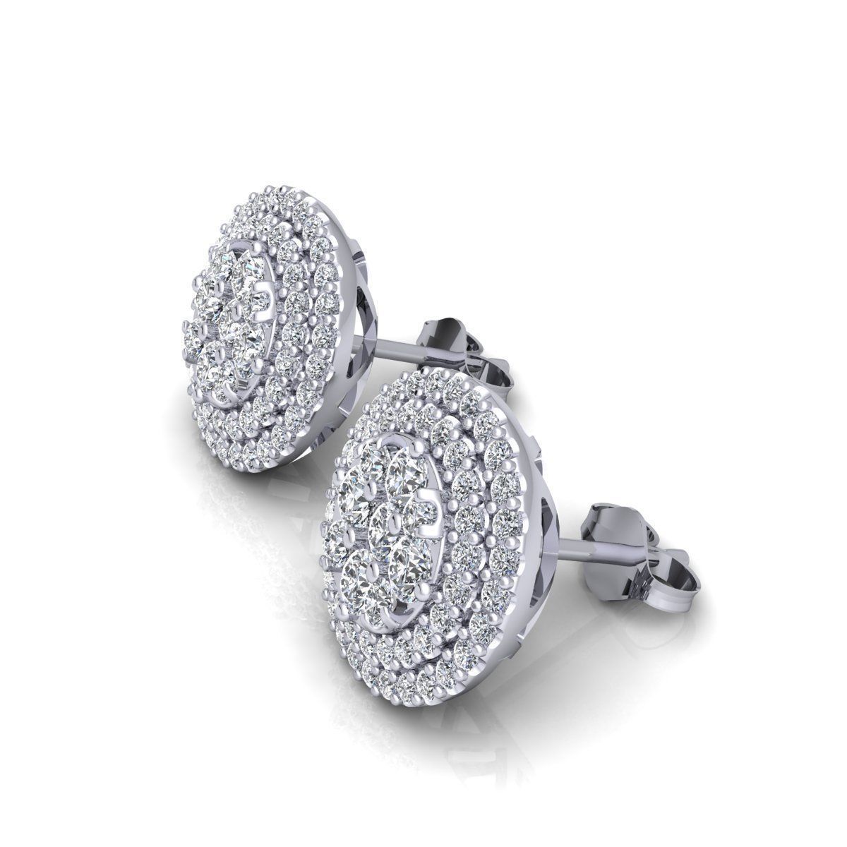 Adam Designer American Diamond Stud Earring For Women And Girls - 04